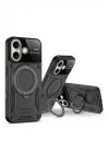 Mey İthalat®   iPhone 16 Kılıf Joy Lens Standlı Kapak - Kırmızı