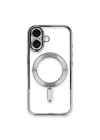 Mey İthalat®   iPhone 16 Kılıf Kross Magneticsafe Kapak - Gümüş