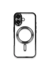Mey İthalat®   iPhone 16 Kılıf Kross Magneticsafe Kapak - Siyah