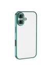 Mey İthalat®   iPhone 16 Kılıf  Lensli Silikon - Turkuaz
