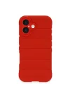 Mey İthalat®   iPhone 16 Kılıf Optimum Silikon - Kırmızı