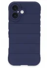 Mey İthalat®   iPhone 16 Kılıf Optimum Silikon - Lacivert