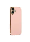 Mey İthalat®   iPhone 16 Kılıf Volet Silikon - Pembe