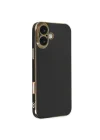 Mey İthalat®   iPhone 16 Kılıf Volet Silikon - Siyah