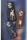 Mey İthalat®  iPhone 16 Perma Desenli Kapak - Kahverengi