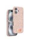 Mey İthalat®  iPhone 16 Plus Bright Simli Kapak - Pembe