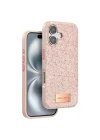 Mey İthalat®  iPhone 16 Plus Bright Simli Kapak - Pembe