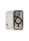 Mey İthalat®   iPhone 16 Plus Kılıf Boyi Magsafe Silikon Kapak - Lacivert