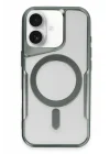 Mey İthalat®   iPhone 16 Plus Kılıf Boyi Magsafe Silikon Kapak - Yeşil