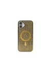Mey İthalat®  iPhone 16 Plus Kılıf Helen Magsafe Kapak - Gold