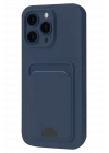 Mey İthalat®   iPhone 16 Plus Kılıf Kelvin Kartvizitli Silikon - Lacivert