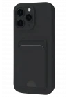 Mey İthalat®   iPhone 16 Plus Kılıf Kelvin Kartvizitli Silikon - Siyah