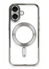 Mey İthalat®   iPhone 16 Plus Kılıf Kross Magneticsafe Kapak - Gümüş