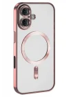 Mey İthalat®   iPhone 16 Plus Kılıf Kross Magneticsafe Kapak - Pembe
