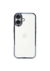 Mey İthalat®   iPhone 16 Plus Kılıf  Lensli Silikon - Açık Mavi