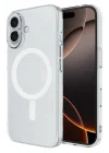 Mey İthalat®   iPhone 16 Plus Kılıf Magneticsafe Şeffaf Silikon - Şeffaf
