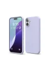 Mey İthalat®  iPhone 16 Plus Kılıf Nano içi Kadife Silikon - Lila