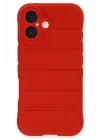 Mey İthalat®   iPhone 16 Plus Kılıf Optimum Silikon - Kırmızı