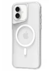 Mey İthalat®   iPhone 16 Plus Kılıf PC Poso Magsafe Kapak - Şeffaf