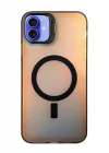 Mey İthalat®   iPhone 16 Plus Kılıf Primera Magsafe Standlı Kapak - Siyah
