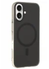 Mey İthalat®  iPhone 16 Plus Tuna PC Slim Magsafe Kapak - Siyah