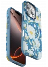 Mey İthalat®  iPhone 16 Pro Flower Series Magsafe Kapak - Mavi