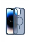 Mey İthalat®  iPhone 16 Pro Jota Magsafe Kapak - Lacivert