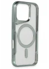 Mey İthalat®   iPhone 16 Pro Kılıf Boyi Magsafe Silikon Kapak - Lacivert