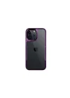 Mey İthalat®   iPhone 16 Pro Kılıf Boyi Silikon Kapak - Derin Mor
