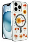 Mey İthalat®   iPhone 16 Pro Kılıf Daisy Simli Magsafe Kapak - Siyah