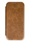 Mey İthalat®   iPhone 16 Pro Kılıf Flip Cover - Taba