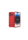 Mey İthalat®   iPhone 16 Pro Kılıf Optimum Silikon - Kırmızı
