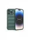 Mey İthalat®   iPhone 16 Pro Kılıf Optimum Silikon - Koyu Yeşil