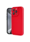 Mey İthalat®   iPhone 16 Pro Kılıf Viera Silikon - Kırmızı