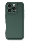 Mey İthalat®   iPhone 16 Pro Kılıf Viera Silikon - Koyu Yeşil