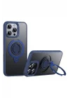 Mey İthalat®  iPhone 16 Pro Max Avatar 360 Dönen Magsafe Kapak - Lacivert