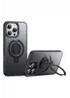 Mey İthalat®  iPhone 16 Pro Max Avatar 360 Dönen Magsafe Kapak - Siyah