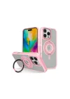 Mey İthalat®  iPhone 16 Pro Max Banza Magsafe Standlı Kapak - Pembe
