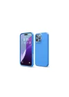 Mey İthalat®   iPhone 16 Pro Max Kılıf First Silikon - Mavi