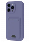 Mey İthalat®   iPhone 16 Pro Max Kılıf Kelvin Kartvizitli Silikon - Lila