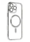 Mey İthalat®   iPhone 16 Pro Max Kılıf Kross Magneticsafe Kapak - Gümüş