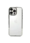 Mey İthalat®   iPhone 16 Pro Max Kılıf  Lensli Silikon - Gümüş