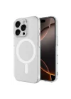 Mey İthalat®   iPhone 16 Pro Max Kılıf Magneticsafe Şeffaf Silikon - Şeffaf
