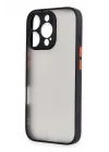 Mey İthalat®   iPhone 16 Pro Max Kılıf Montreal Silikon Kapak - Siyah