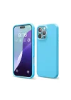 Mey İthalat®   iPhone 16 Pro Max Kılıf Nano içi Kadife Silikon - Mavi