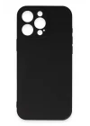 Mey İthalat®   iPhone 16 Pro Max Kılıf Nano içi Kadife Silikon - Siyah