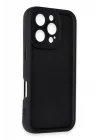 Mey İthalat®   iPhone 16 Pro Max Kılıf Viera Silikon - Siyah