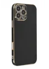 Mey İthalat®   iPhone 16 Pro Max Kılıf Volet Silikon - Siyah