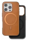 Mey İthalat®  iPhone 16 Pro Puskas Magsafe Kapak - Açık Kahve