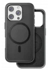 Mey İthalat®  iPhone 16 Pro Puskas Magsafe Kapak - Siyah